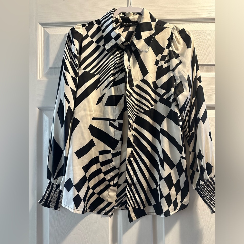 Elleborn Silk Button Down